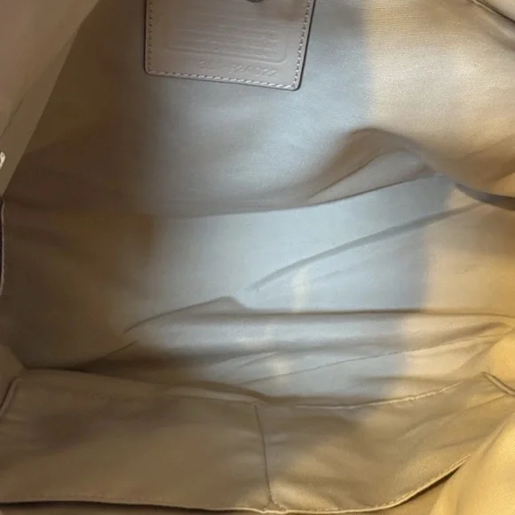 COACH Signature Devin Zebra Print Orange Coral Tote F24022 & Wallet/coin/scarf! - Picture 13 of 16